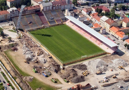 Deštrukcia štadióna Antona Malatinského - Trnava 