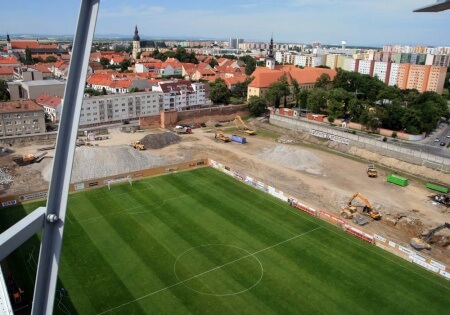 Deštrukcia objektov štadióna - SPARTAK Trnava - 2013